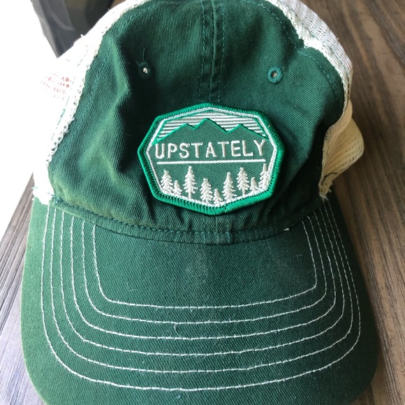 Upstate NY Upstately evergreen trucker hat